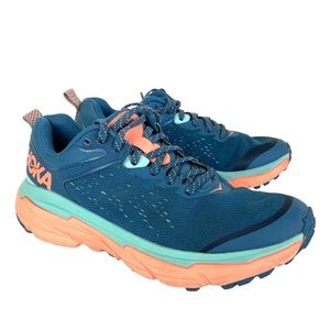 Size 7.5 - Hoka One One Challenger ATR 6 Real Teal Cantaloupe W